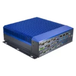 Fanless industrial embedded computer with triple display ports (HDMI, DP, VGA)