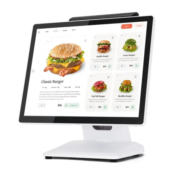 Touchscreen point of sale machine